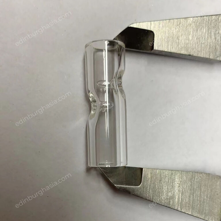 gold glass tips in a plastic case