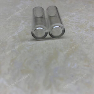 black glass tips with logo